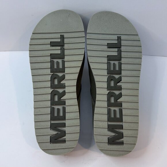 Merrell Olive Green Suede Mules - Picture 7 of 9